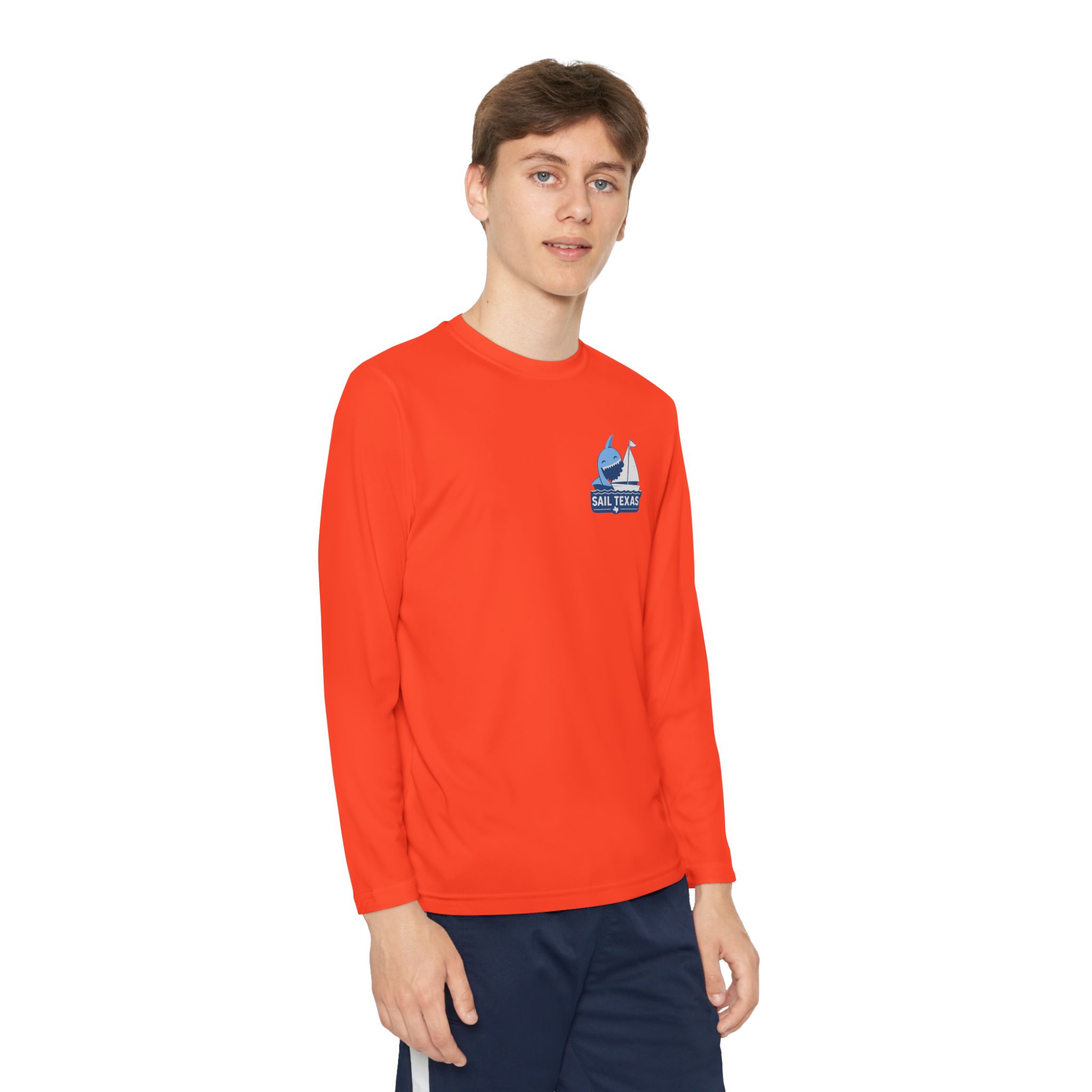 "Bruce" Sail Texas Shark Long-Sleeve Tee - Image 9
