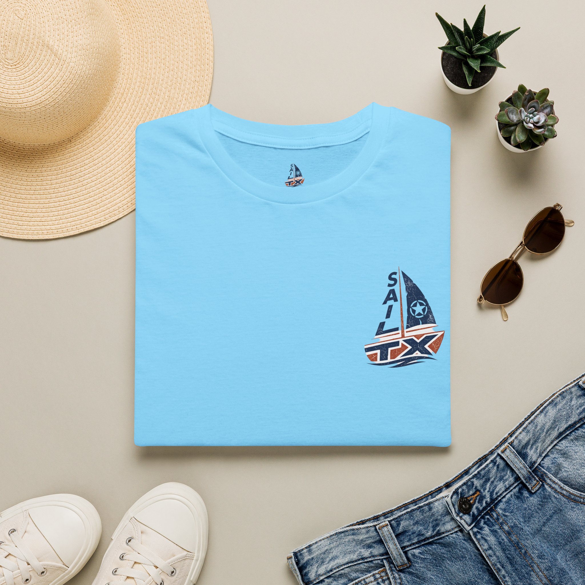 Sail Texas Logo T-Shirt - Image 37