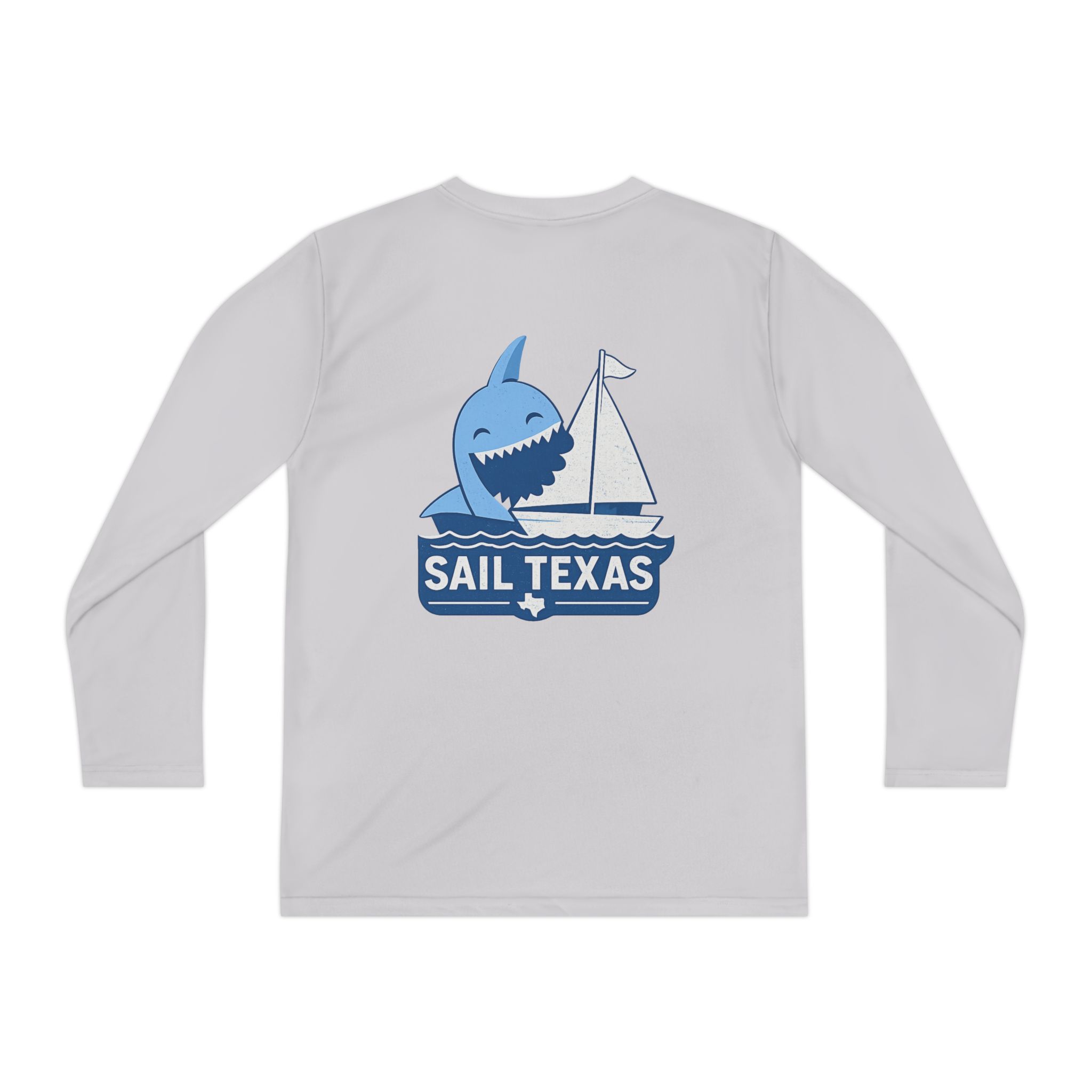 "Bruce" Sail Texas Shark Long-Sleeve Tee - Image 5