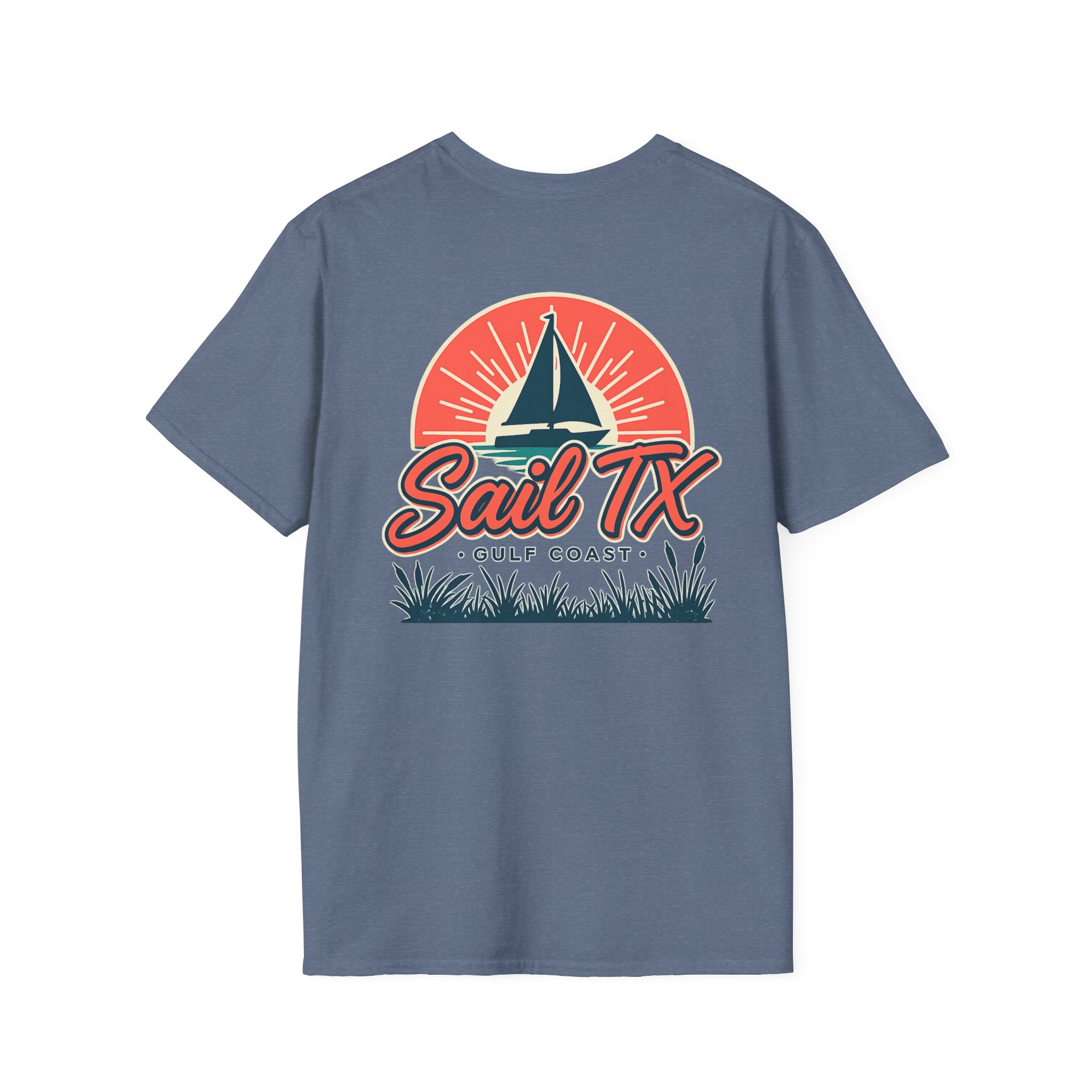 Sail TX T‑Shirt — Retro Sunset Sailboat Graphic - Image 43