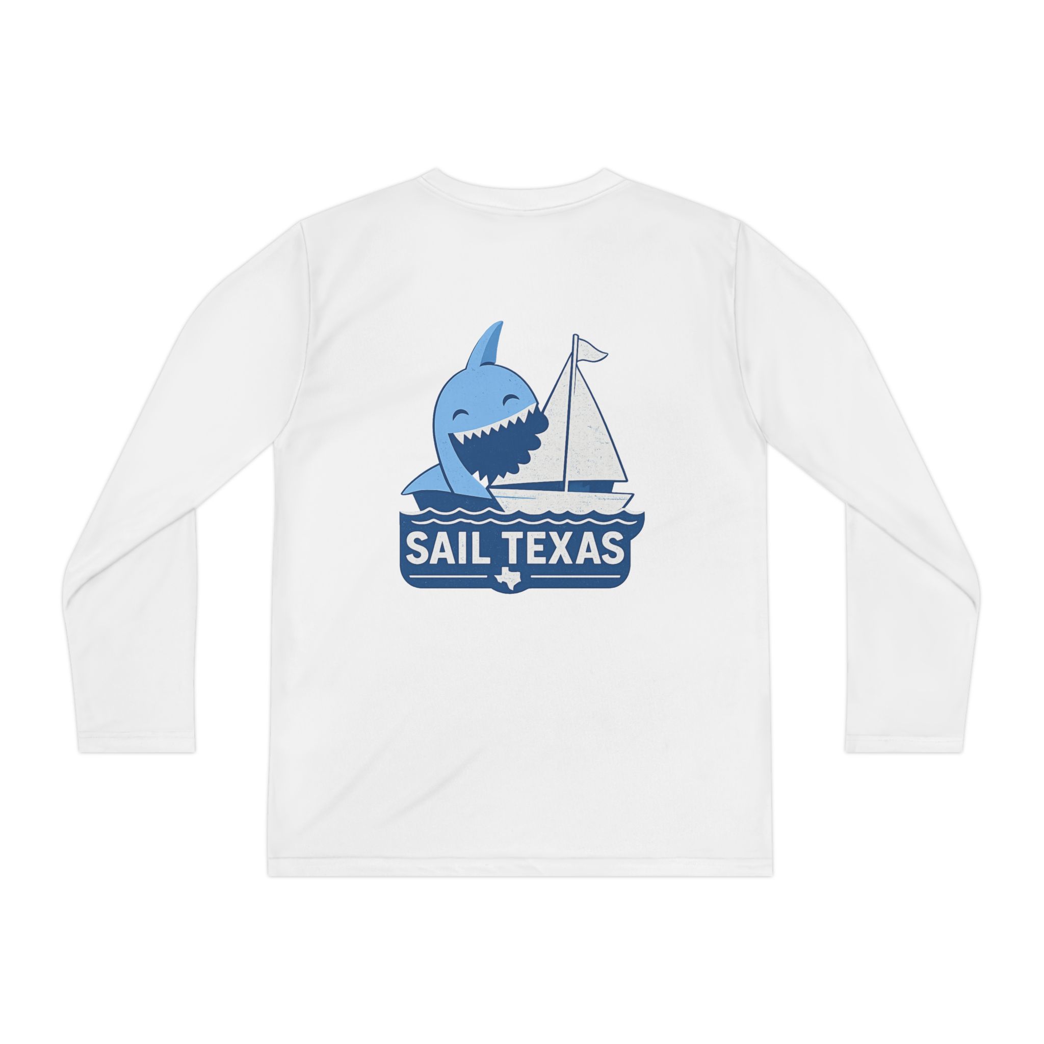 "Bruce" Sail Texas Shark Long-Sleeve Tee - Image 2