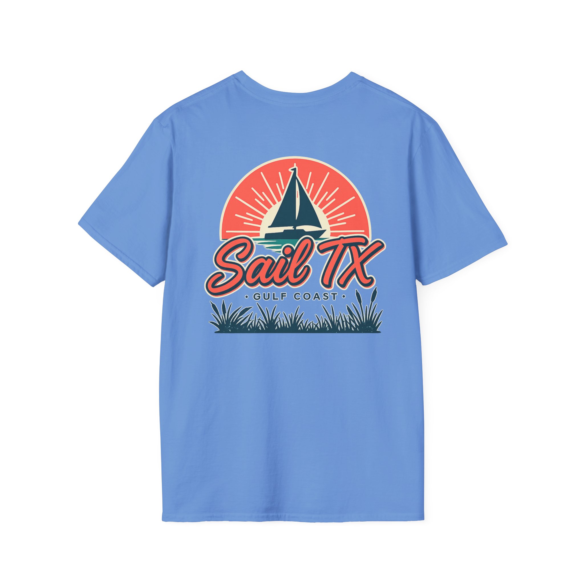 Sail TX T‑Shirt — Retro Sunset Sailboat Graphic - Image 27