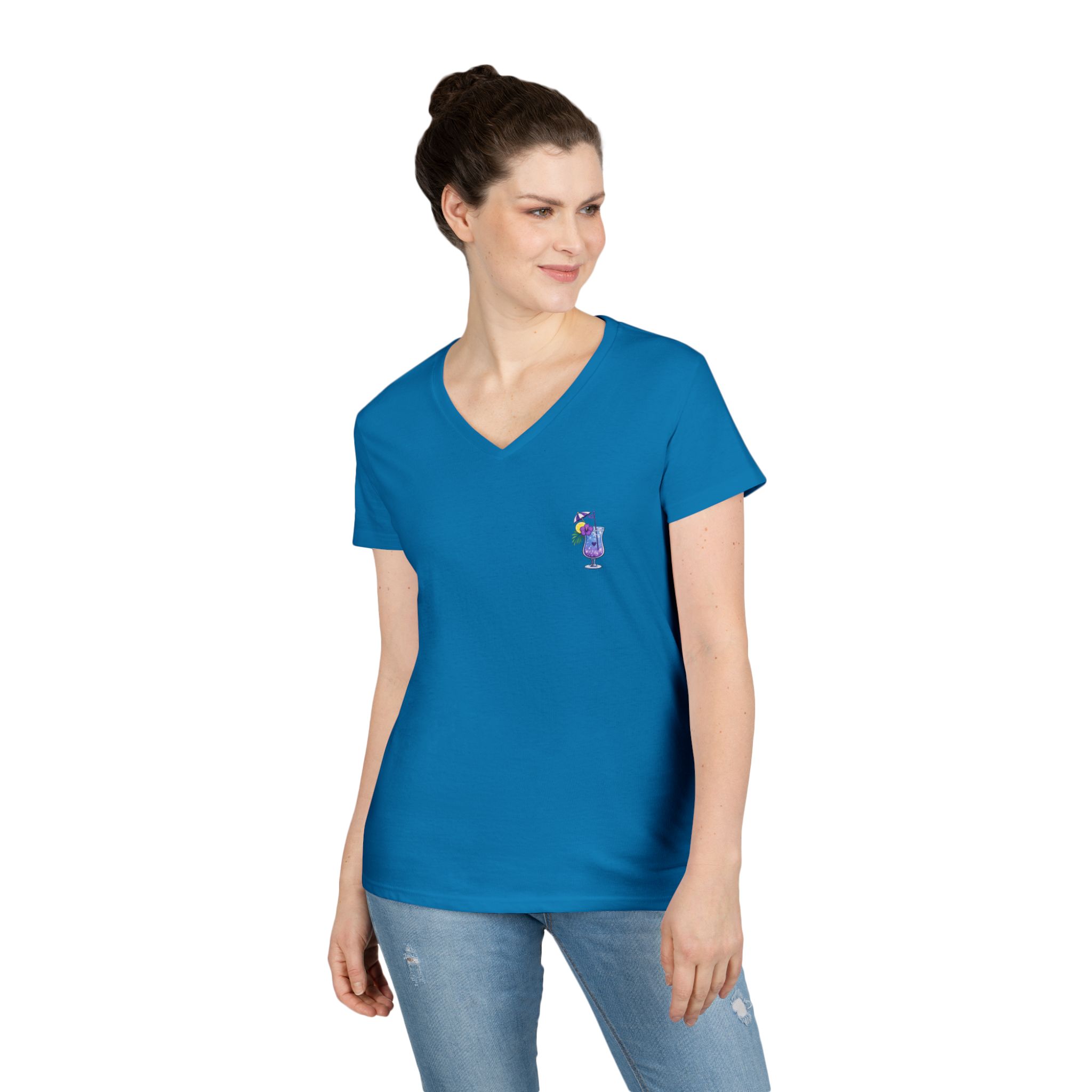 Sail Texas Tropical V-Neck Tee - Image 12