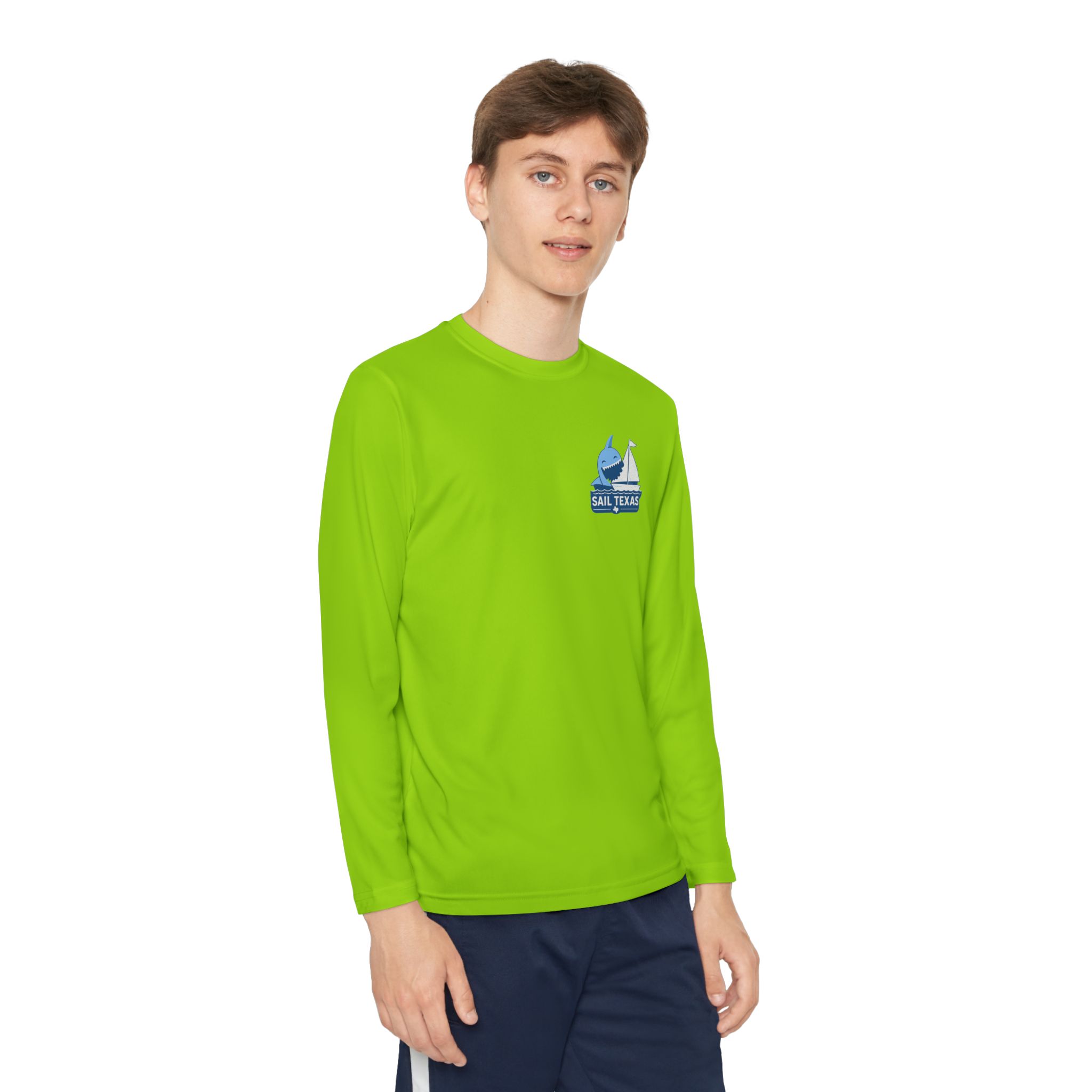 "Bruce" Sail Texas Shark Long-Sleeve Tee - Image 18