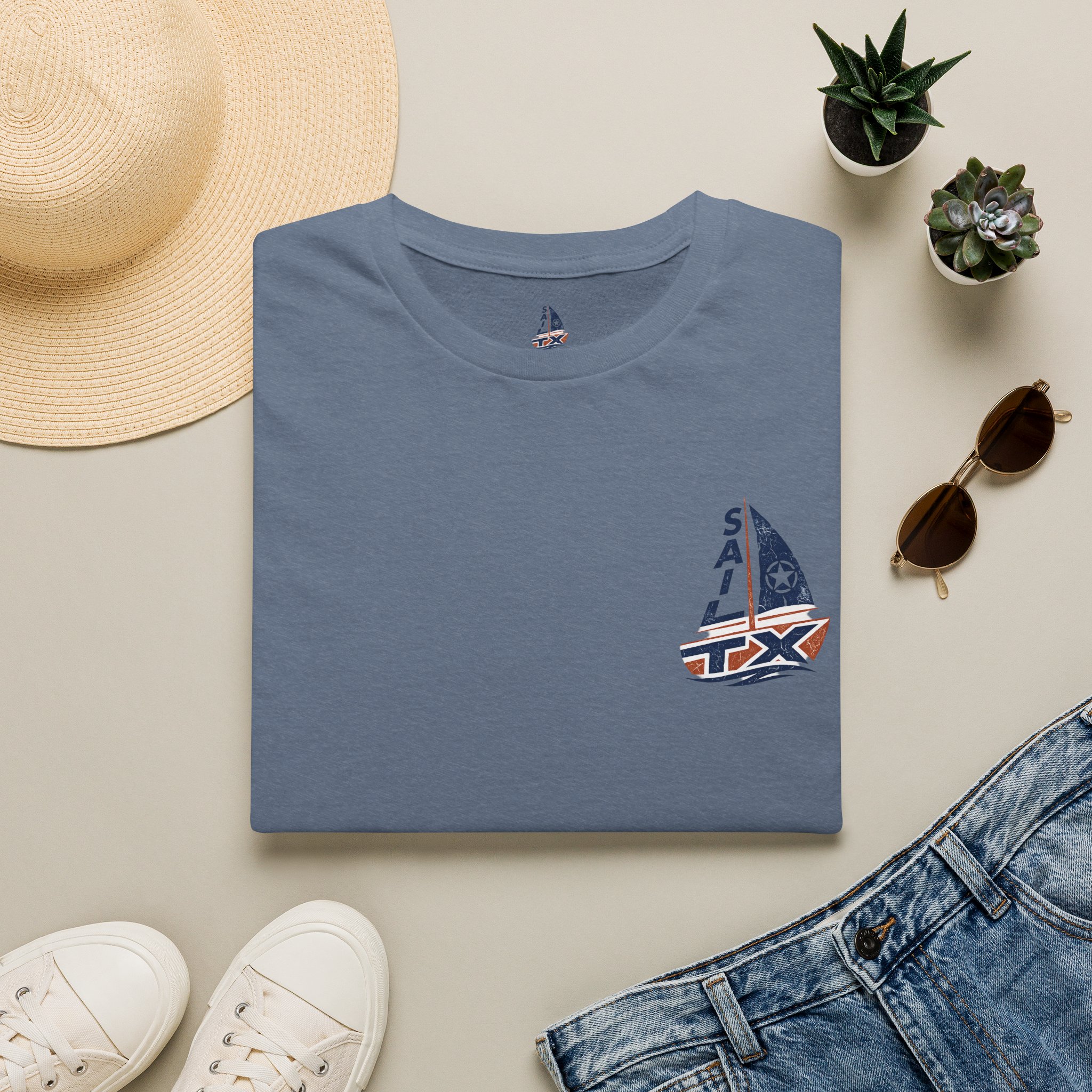 Sail Texas Logo T-Shirt - Image 49