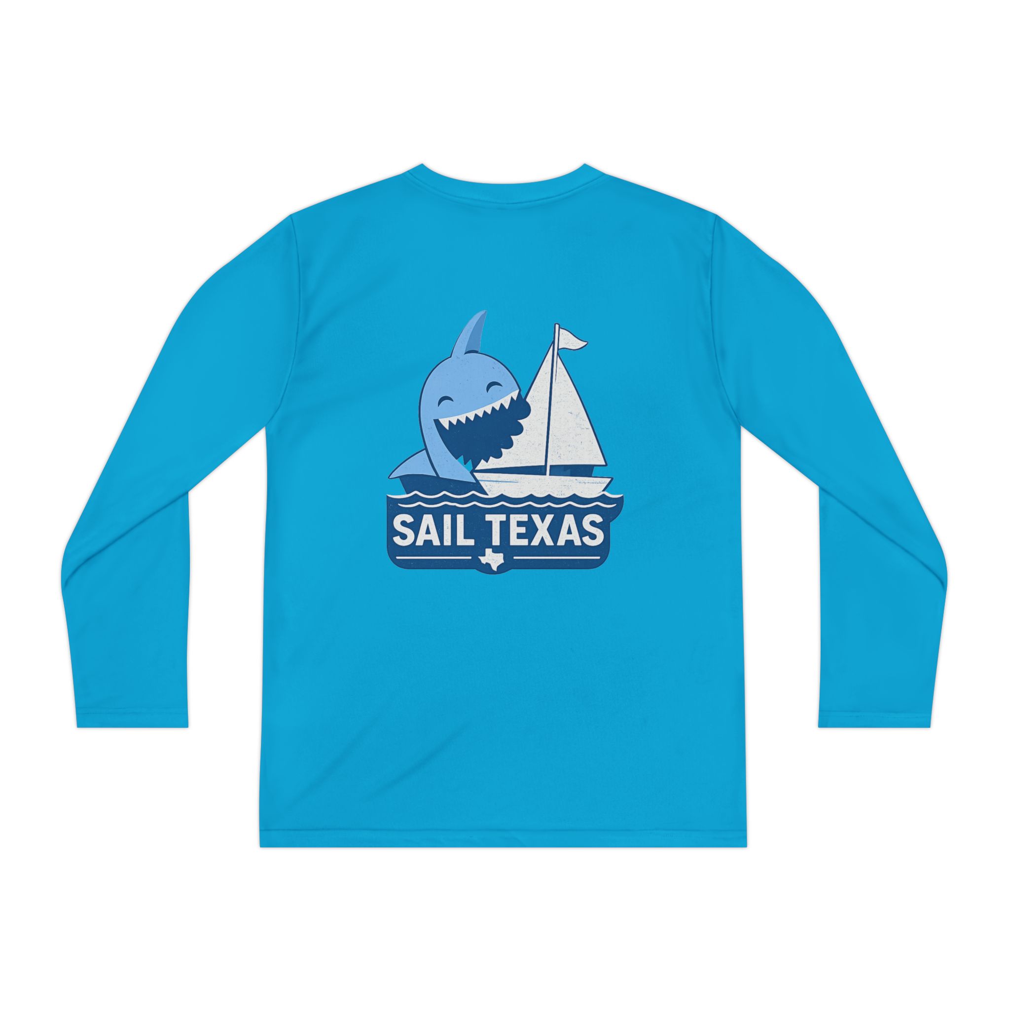 "Bruce" Sail Texas Shark Long-Sleeve Tee - Image 20