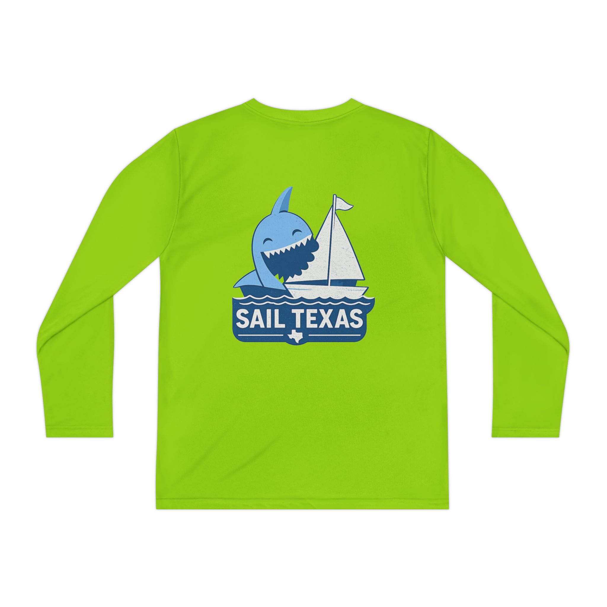 "Bruce" Sail Texas Shark Long-Sleeve Tee - Image 17