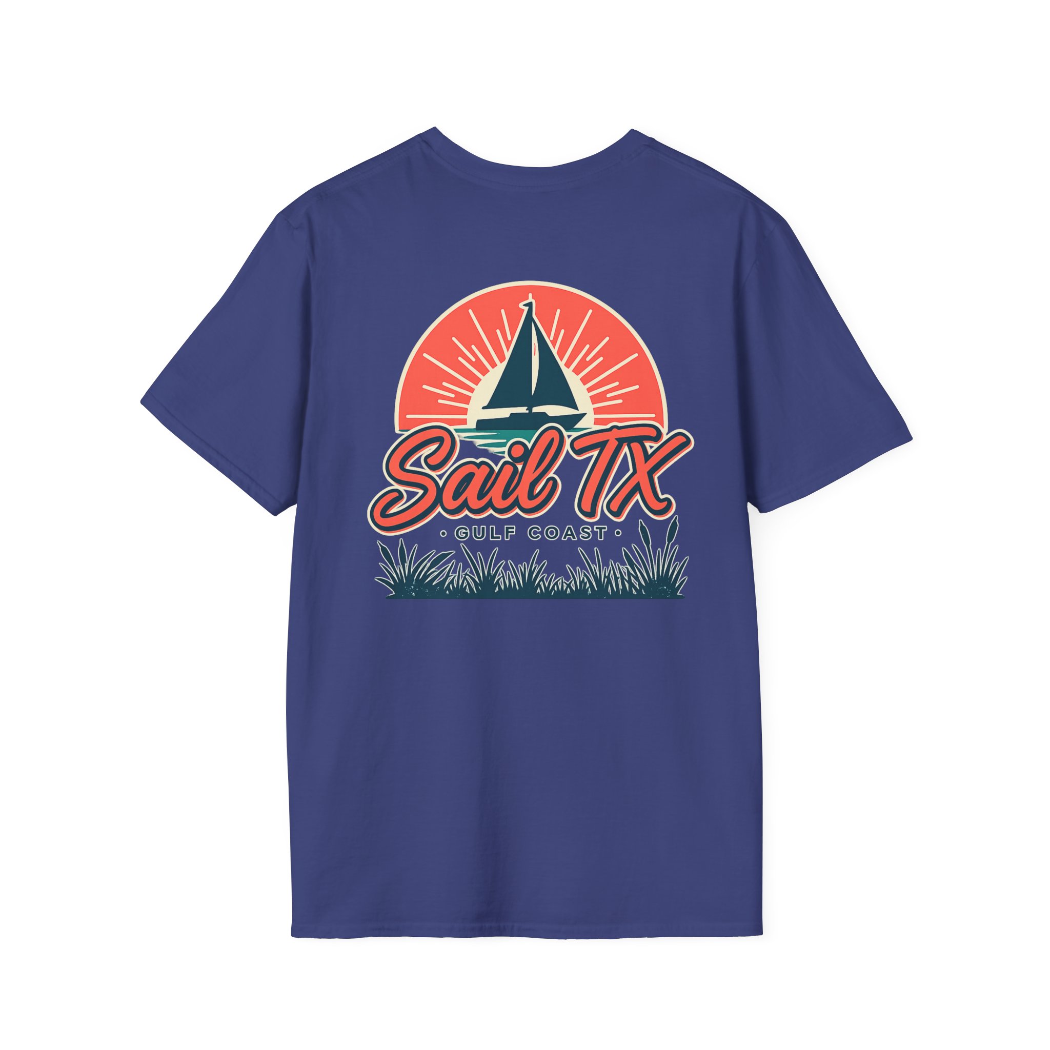 Sail TX T‑Shirt — Retro Sunset Sailboat Graphic - Image 51