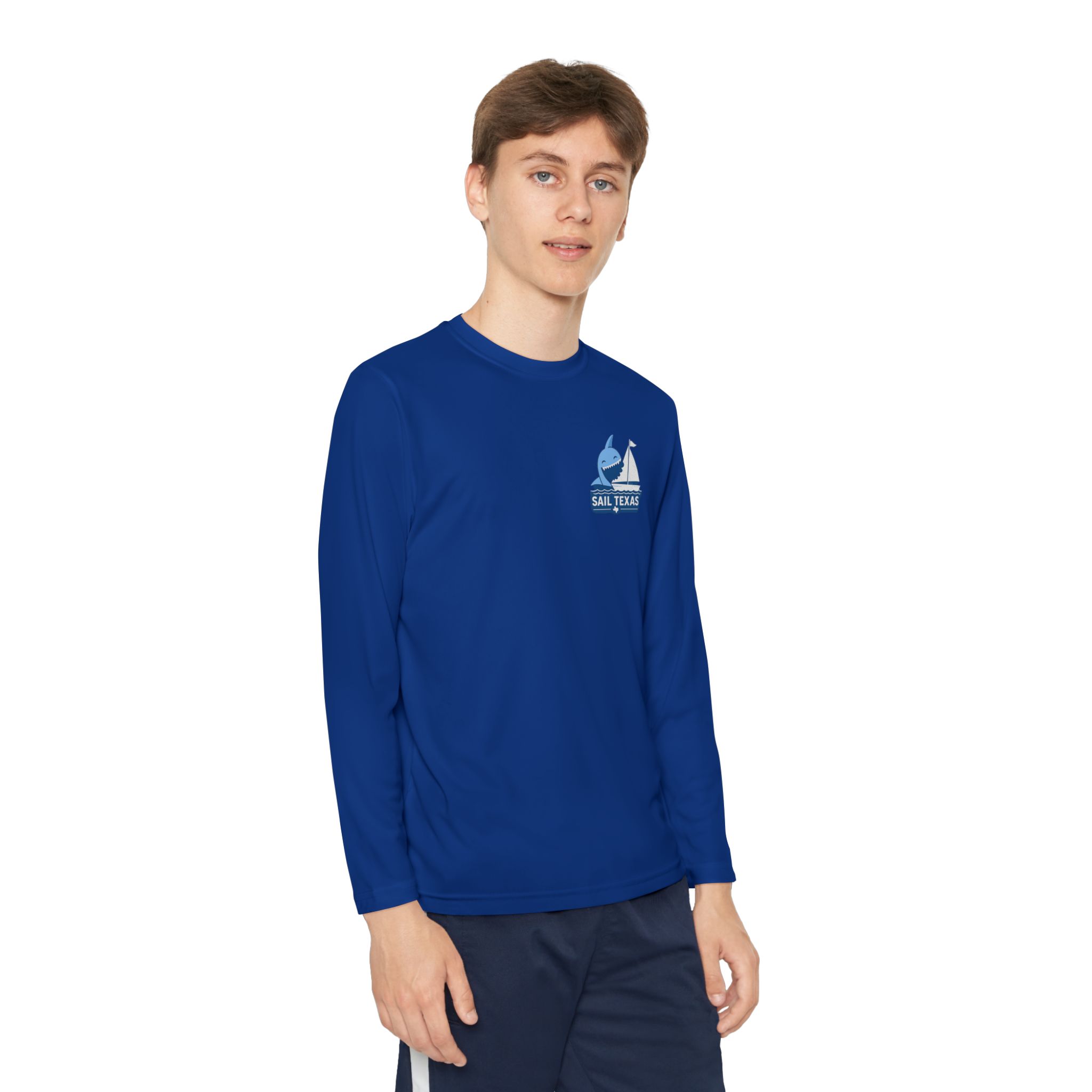 "Bruce" Sail Texas Shark Long-Sleeve Tee - Image 27