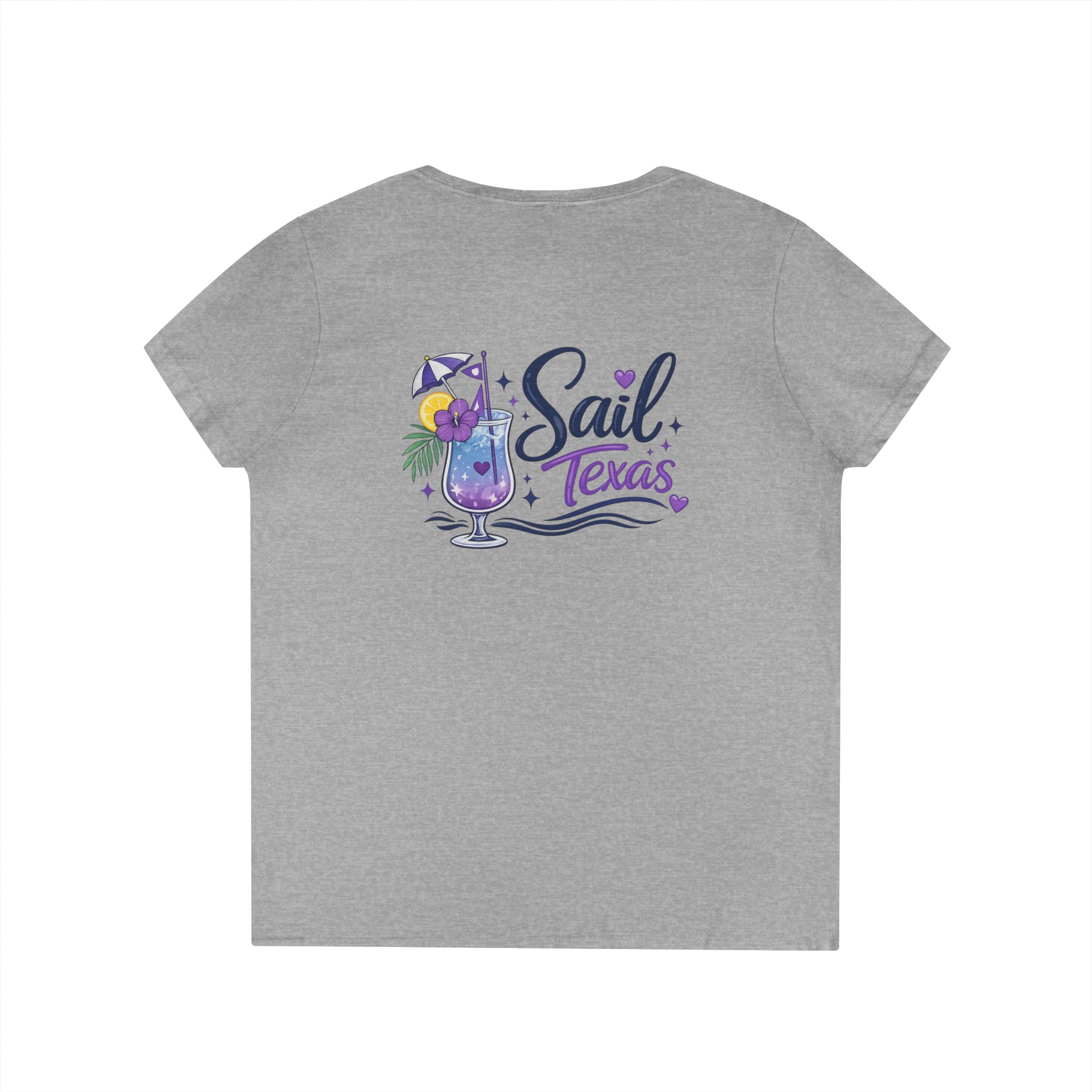 Sail Texas Tropical V-Neck Tee - Image 5