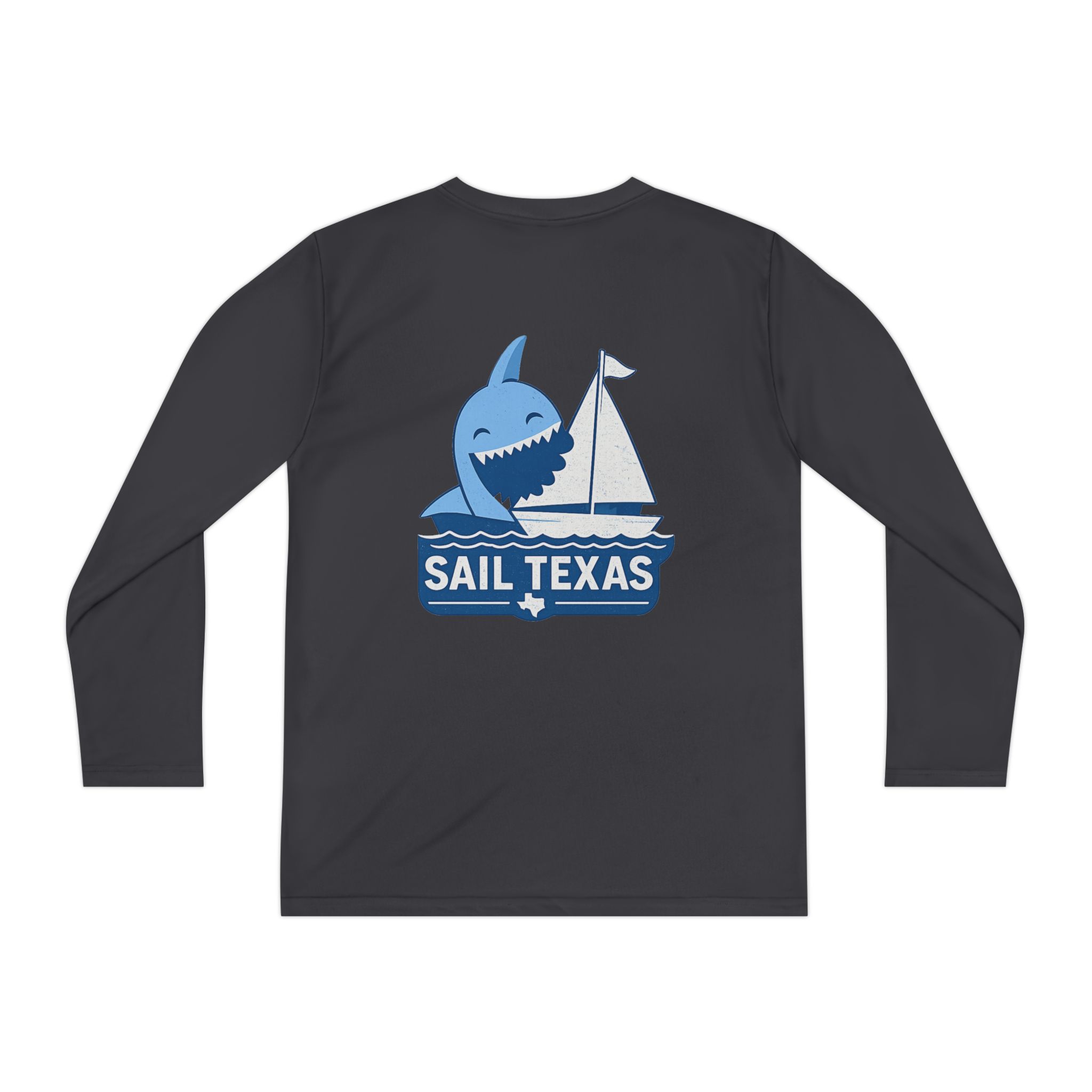 "Bruce" Sail Texas Shark Long-Sleeve Tee - Image 11