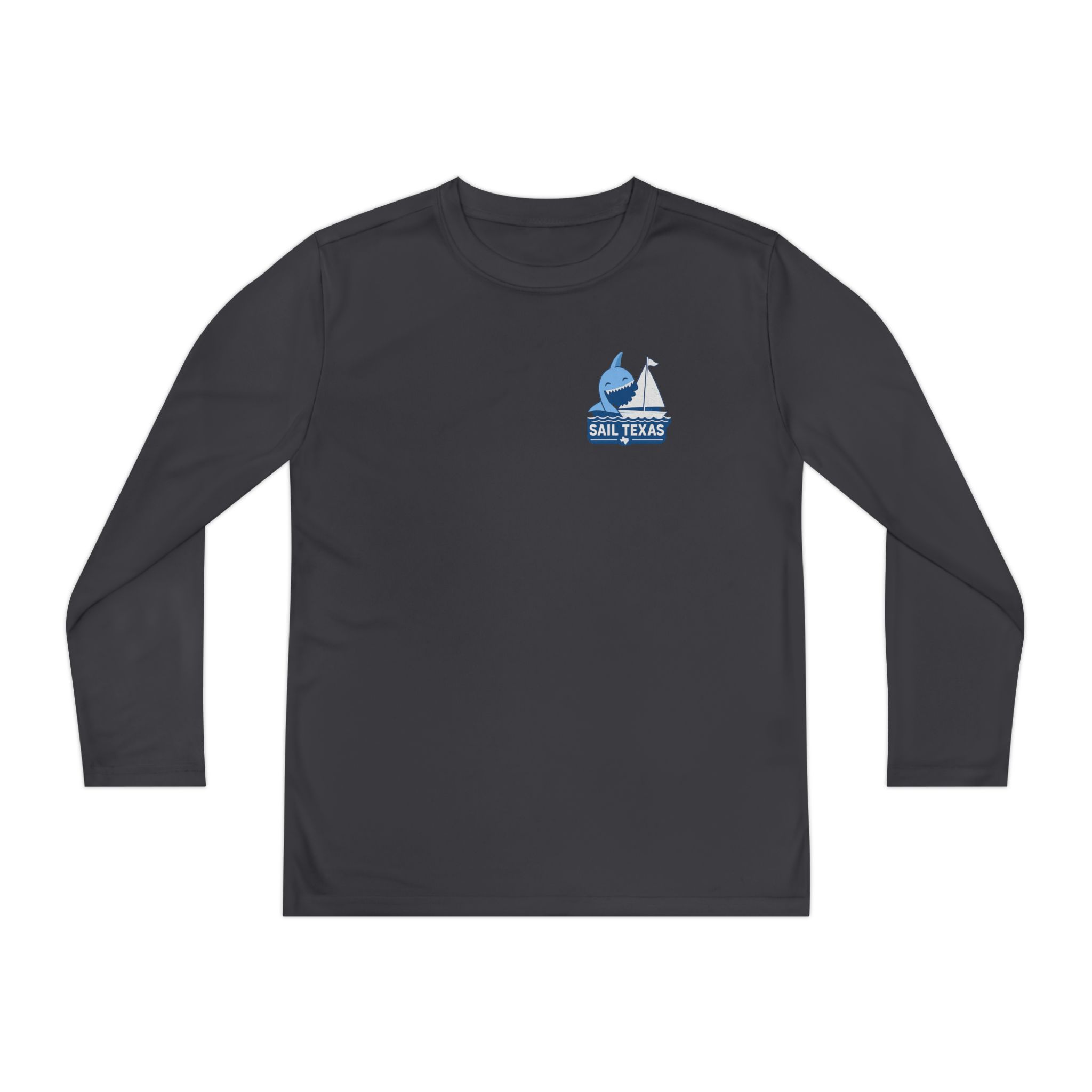 "Bruce" Sail Texas Shark Long-Sleeve Tee - Image 10