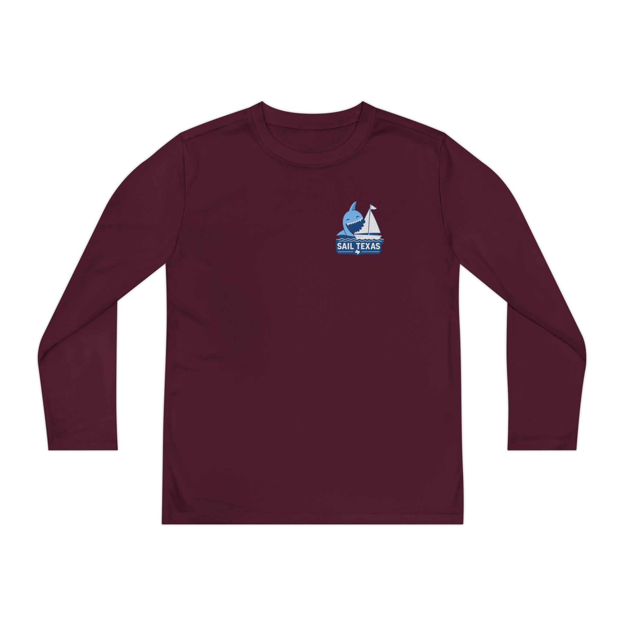 "Bruce" Sail Texas Shark Long-Sleeve Tee - Image 34