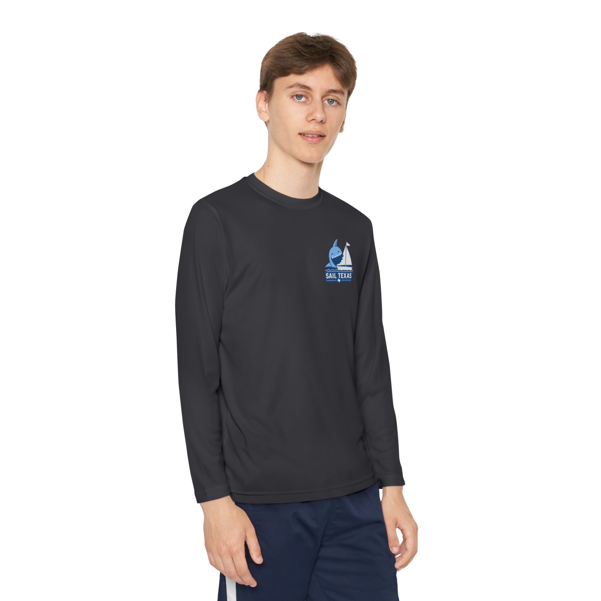 "Bruce" Sail Texas Shark Long-Sleeve Tee - Image 12