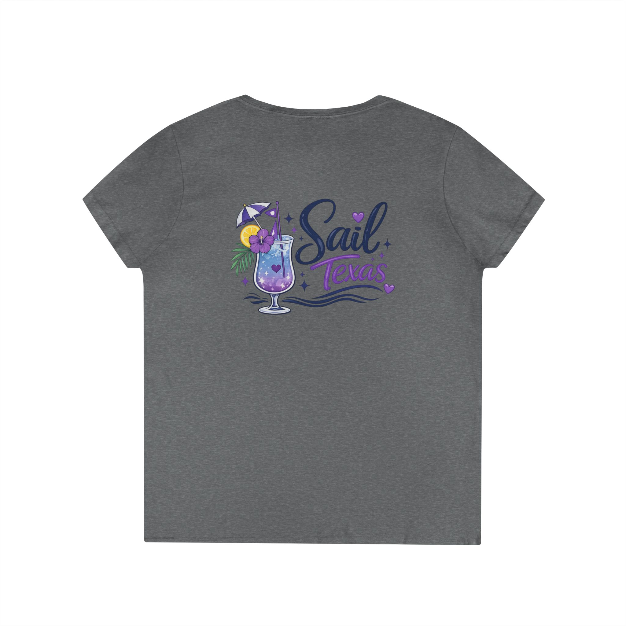 Sail Texas Tropical V-Neck Tee - Image 8