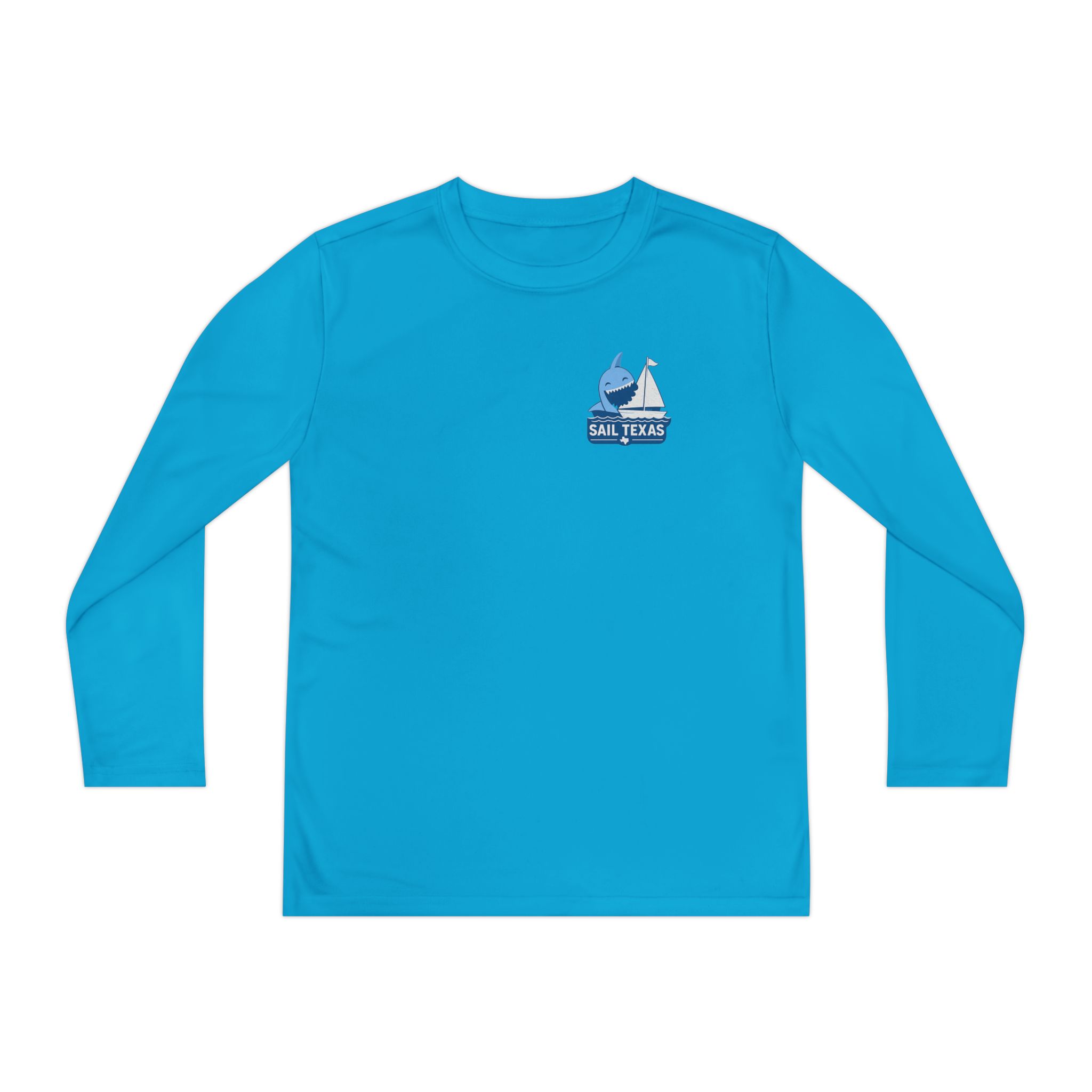 "Bruce" Sail Texas Shark Long-Sleeve Tee - Image 19