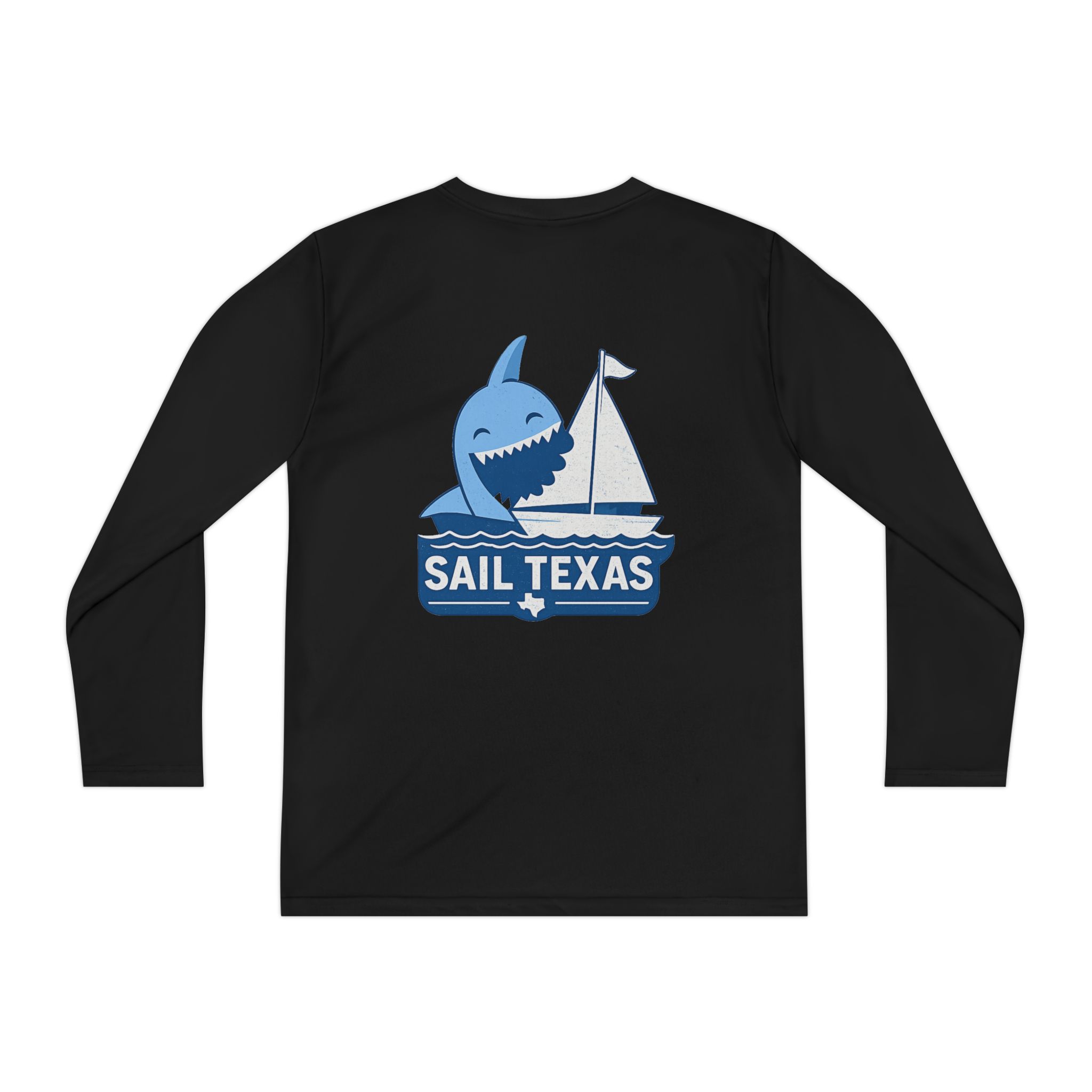 "Bruce" Sail Texas Shark Long-Sleeve Tee - Image 14