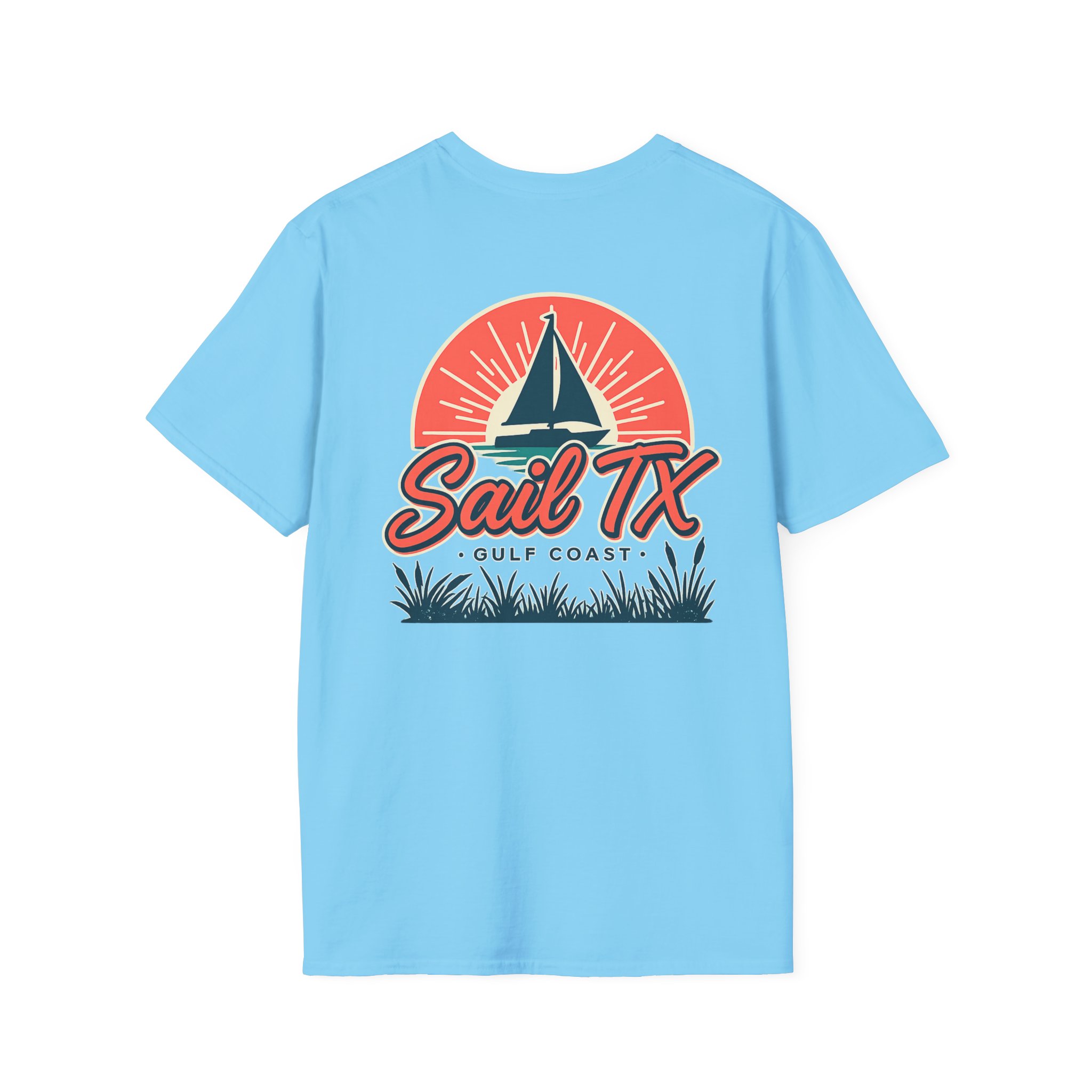 Sail TX T‑Shirt — Retro Sunset Sailboat Graphic - Image 23