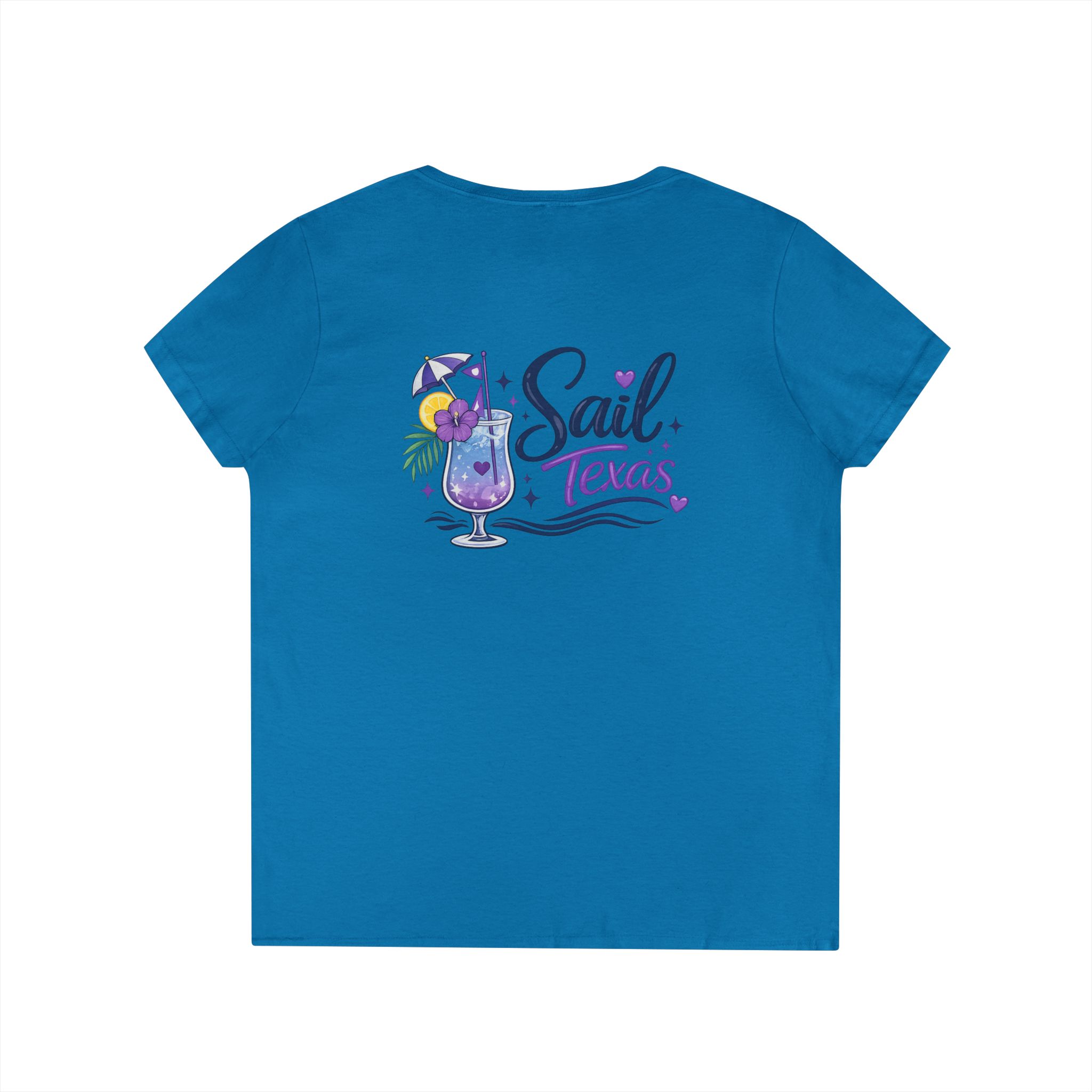 Sail Texas Tropical V-Neck Tee - Image 11