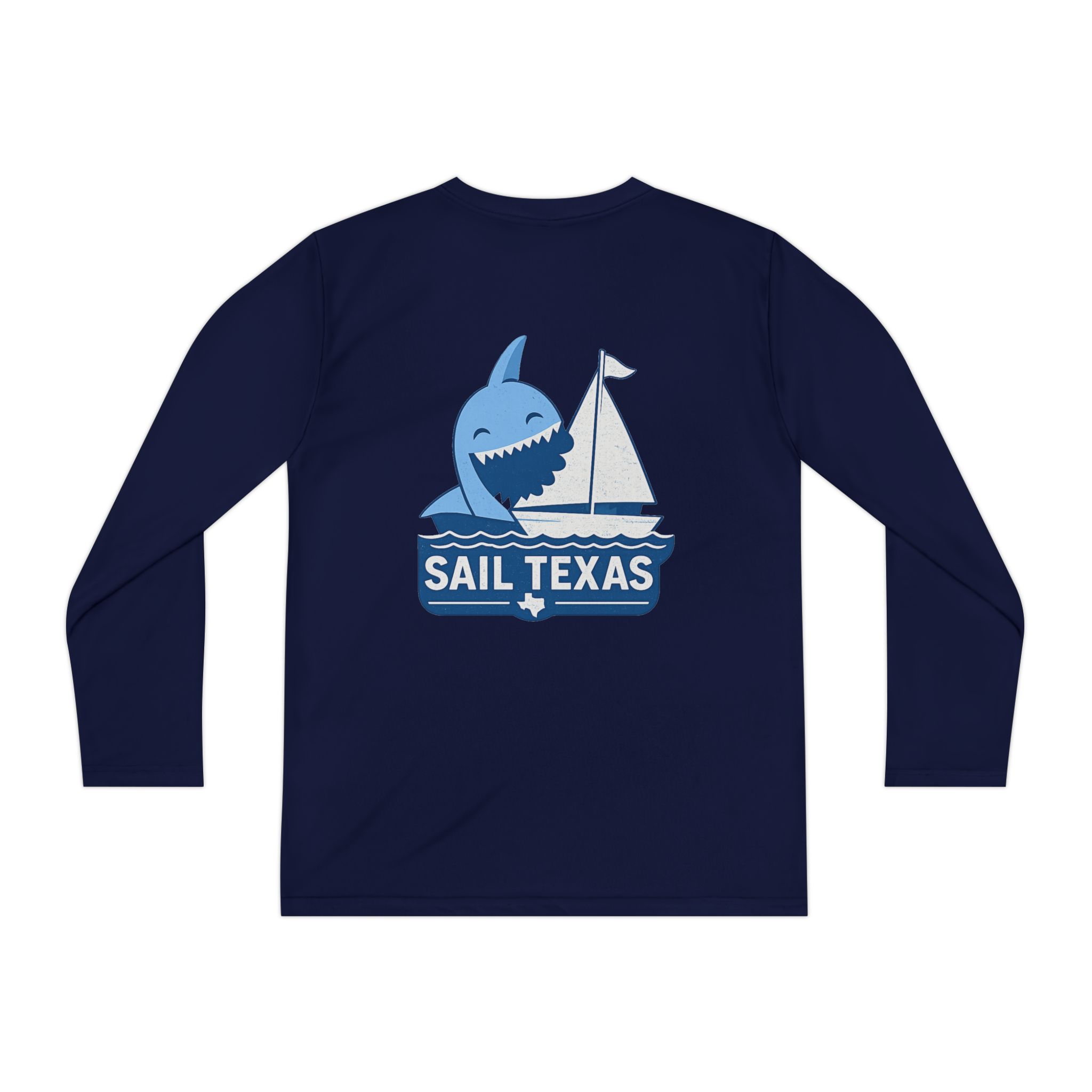 "Bruce" Sail Texas Shark Long-Sleeve Tee - Image 29