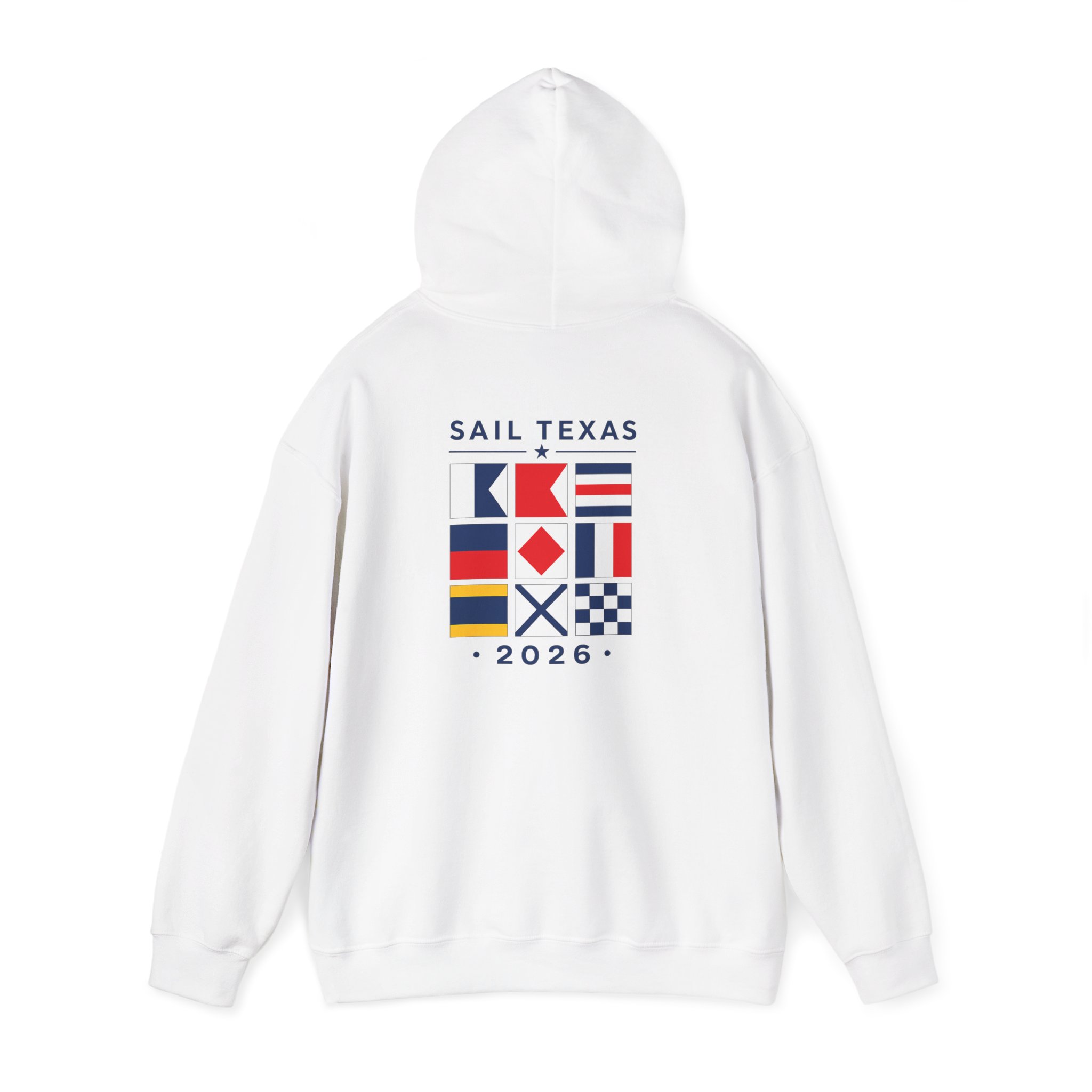 Sail TX 2026 Nautical Signal Flag Hoodie - Image 3
