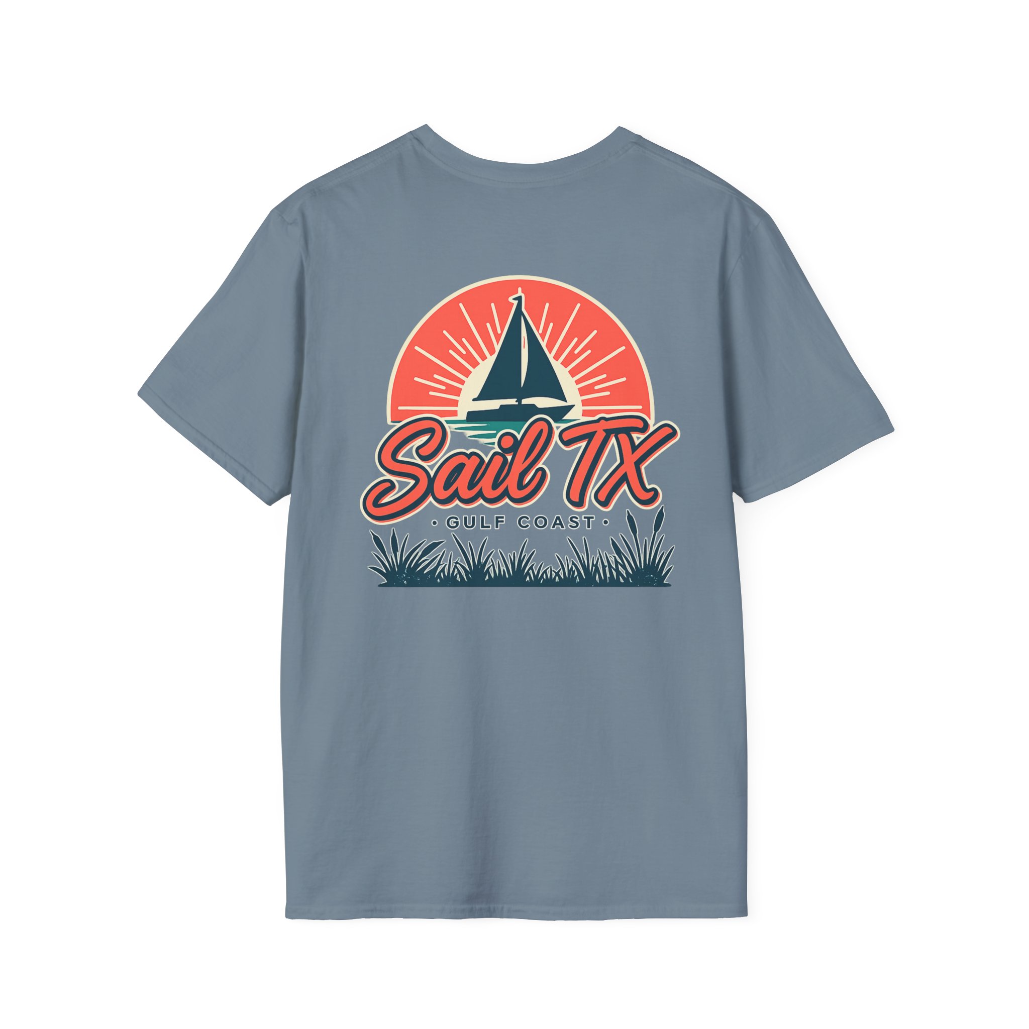 Sail TX T‑Shirt — Retro Sunset Sailboat Graphic - Image 39