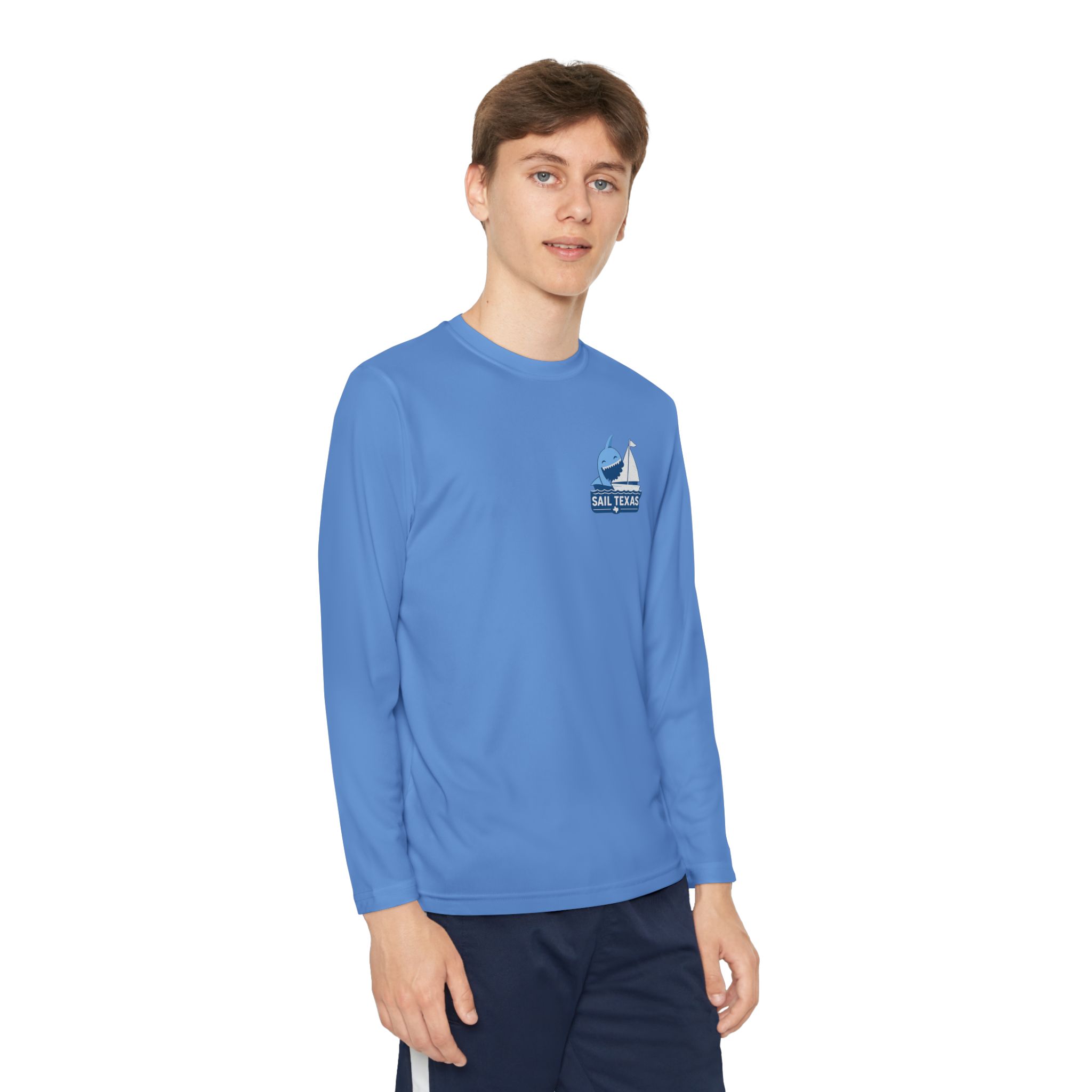 "Bruce" Sail Texas Shark Long-Sleeve Tee - Image 24